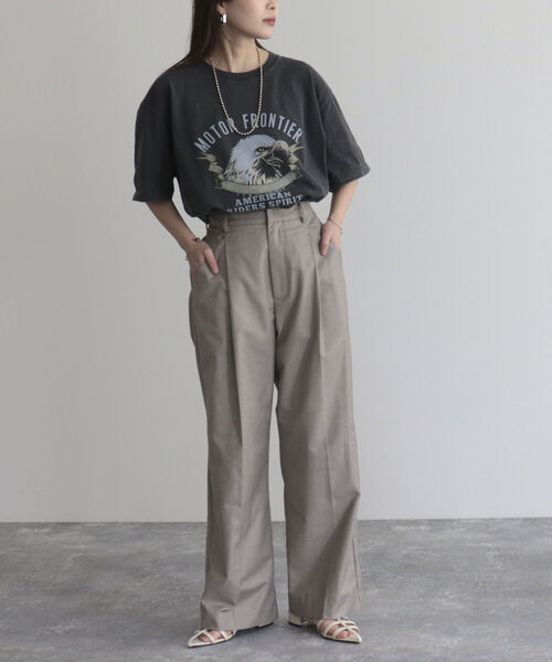 GOOD ROCK SPEED（グッドロックスピード）の「【WEB限定】【GOOD ROCK SPEED】イーグルTシャツ（Tシャツ/カットソー・レディース・ブラック/チャコールグレー・FREE）」の10枚目の写真