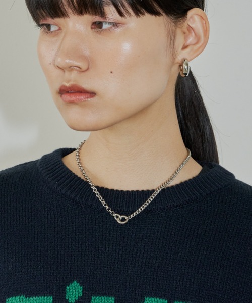 Auntie Rosa Holiday（アンティローザホリデー）の「MIXチェーンネックレス（ネックレス・レディース・シルバー×ゴールド/ゴールド/シルバー・FREE）」の2枚目の写真