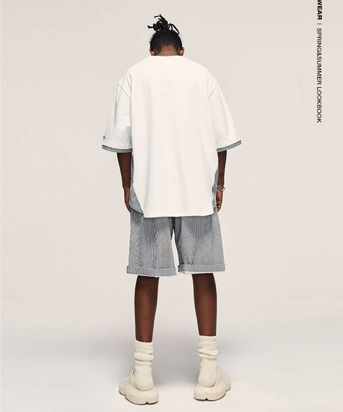INFLATION(インフレーション)の「INFLATION/シアサッカーショートパンツ 2197609(その他パンツ・メンズ・ブルー・MEDIUM/LARGE)」の6枚目の写真