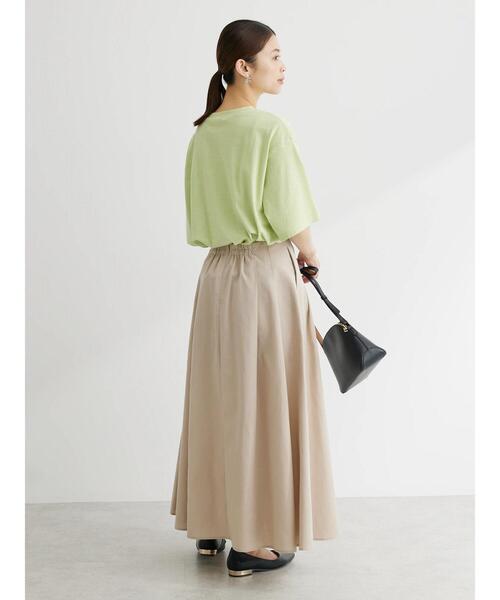 Green Parks(グリーンパークス)の「半袖ボーダーロゴTEE(Tシャツ/カットソー・レディース・ライトグリーン/ブラウン/ブラック・FREE)」の8枚目の写真