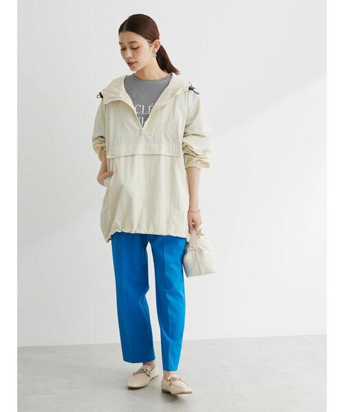 Green Parks(グリーンパークス)の「半袖ボーダーロゴTEE(Tシャツ/カットソー・レディース・ライトグリーン/ブラウン/ブラック・FREE)」の12枚目の写真