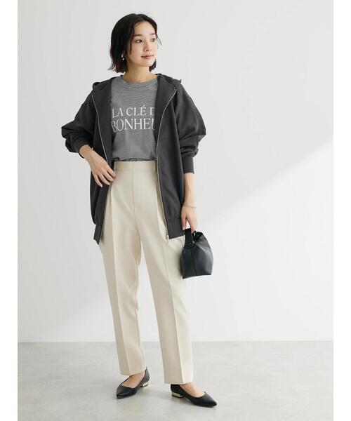 Green Parks(グリーンパークス)の「半袖ボーダーロゴTEE(Tシャツ/カットソー・レディース・ライトグリーン/ブラウン/ブラック・FREE)」の19枚目の写真