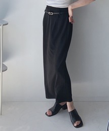 AS KNOW AS plus | ○リバーシブルベルト付きリップルナロースカート(スカート)