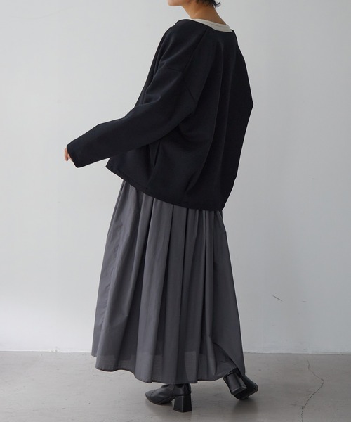 for/c(フォーシー)の「ダンボールコクーンジャケット【サスティナブル】(その他アウター・レディース・ブラック・M/L/LL)」の11枚目の写真