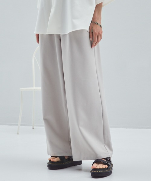 cussil（クシル）の「【cussil/クシル】TRストレッチルーズシルエットハイウエストストレートパンツ/デニムパンツ（スラックス・メンズ・ブラック/ライトグレー/ダークグレー/サックスブルー/ブラック系/ブルー系/チャコールグレー/ダークブラウン/ダークグリーン/グレー・S/M/L/XS）」の11枚目の写真