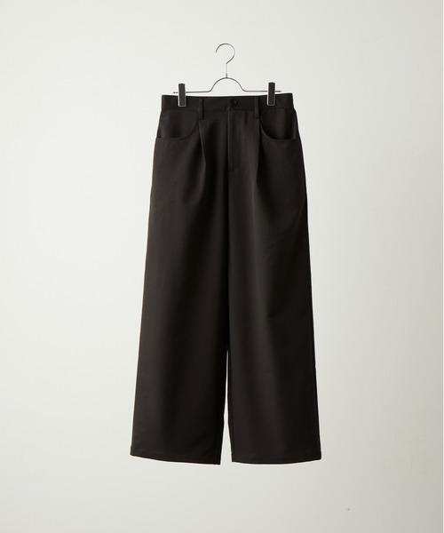cussil ドレープルーズシルエットハカマパンツ cussil/クシル】ドレープルーズシルエットハイウエストフル
