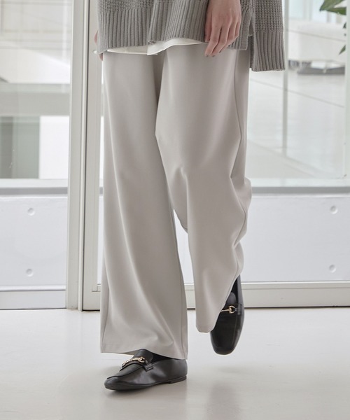 cussil（クシル）の「【cussil/クシル】TRストレッチルーズシルエットハイウエストストレートパンツ/デニムパンツ（スラックス・メンズ・ブラック/ライトグレー/ダークグレー/サックスブルー/ブラック系/ブルー系/チャコールグレー/ダークブラウン/ダークグリーン/グレー・S/M/L/XS）」の20枚目の写真