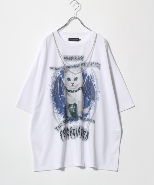 可愛い♡猫ちゃん総柄ビックTシャツ(半袖)