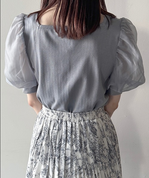 one way（ワンウェイ）の「マルチ釦テレコトップス（Tシャツ/カットソー・レディース・ライトピンク/ホワイト/ライトブルー/ブラック・FREE）」の15枚目の写真