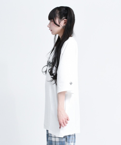 TRAVAS TOKYO(トラバス トウキョウ)の「『TRAVAS TOKYO/トラバス トーキョー』Foam print bear BIG Tee/発泡プリントくまTシャツ(Tシャツ/カットソー・レディース・ブラック/ホワイト・FREE)」の7枚目の写真