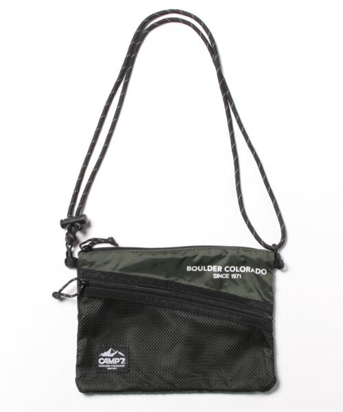 CAMP7(キャンプセブン)の「【CAMP7】リップストップサコッシュ(ショルダーバッグ・メンズ・カーキブラウン/ブラック・ONE SIZE)」の13枚目の写真