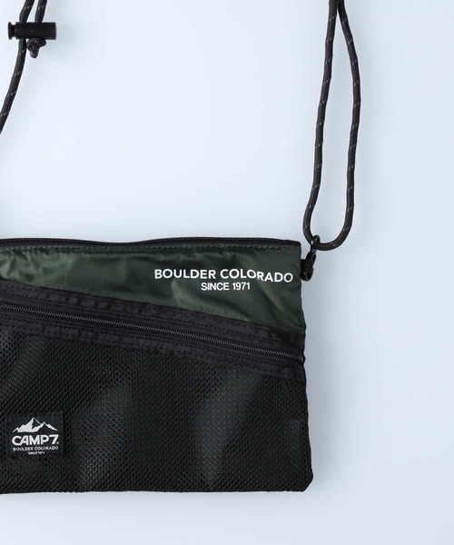 CAMP7(キャンプセブン)の「【CAMP7】リップストップサコッシュ(ショルダーバッグ・メンズ・カーキブラウン/ブラック・ONE SIZE)」の9枚目の写真
