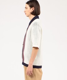 CABaN コットンナイロンリブ ポロスキッパー　カーディガン caban（キャバン）の「CABaN コットンナイロン ハンドクロシェ
