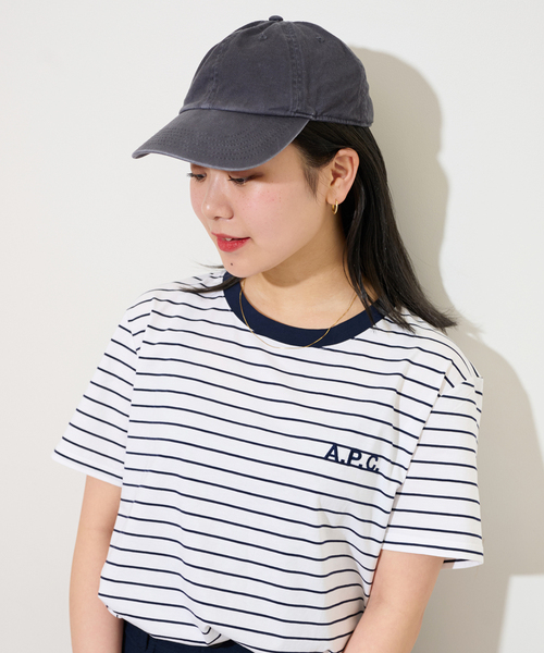 JOURNAL STANDARD relume（ジャーナルスタンダード　レリューム）の「【newhattan】DAMAGED BASEBALL CAP：キャプ（ハット・レディース・アイボリー/ベージュ/チャコールグレー/レンガ・FREE）」の8枚目の写真