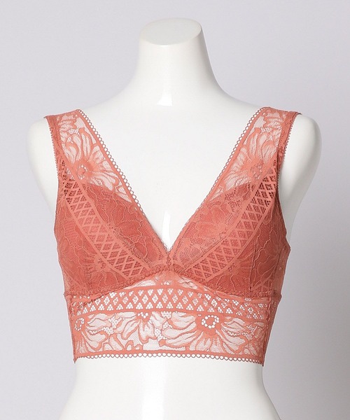 bijorie（ビジュリィ）の「【bijorie】ベストボディブラ　Vバックレース／Beach Flower series（ブラジャー・レディース・ネイビー/レッド/アイボリー・MEDIUM/LARGE/LG）」の22枚目の写真