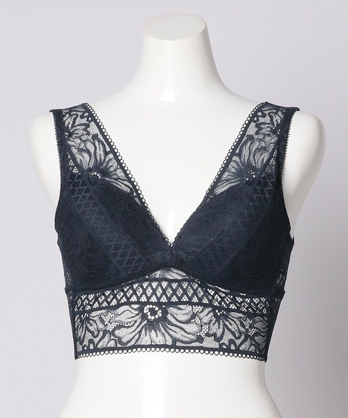 bijorie（ビジュリィ）の「【bijorie】ベストボディブラ　Vバックレース／Beach Flower series（ブラジャー・レディース・ネイビー/レッド/アイボリー・MEDIUM/LARGE/LG）」の15枚目の写真