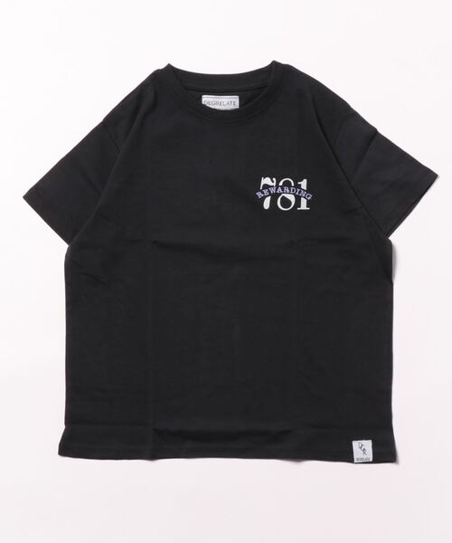 JUNKSOUL(ジャンクソウル)の「DEGRELATE ナンバリングTシャツ(M4)(Tシャツ/カットソー・キッズ・ブラック/ベージュ・150/140/130/120/160)」の2枚目の写真