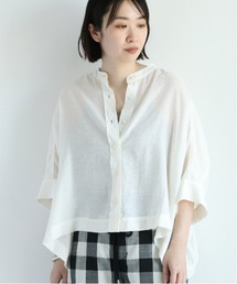 バンドカラー ドルマンスリーブシャツ