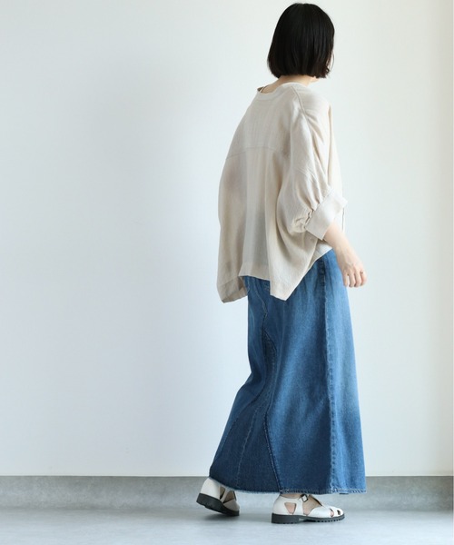 cepo（セポ）の「バンドカラー ドルマンスリーブシャツ（シャツ/ブラウス・レディース・ベージュ/オフホワイト/モカ/ブラウン・M）」の21枚目の写真