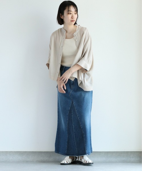 cepo（セポ）の「バンドカラー ドルマンスリーブシャツ（シャツ/ブラウス・レディース・ベージュ/オフホワイト/モカ/ブラウン・M）」の18枚目の写真