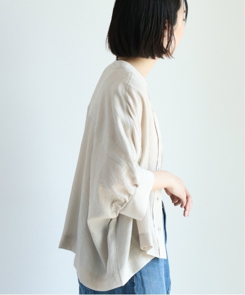 cepo（セポ）の「バンドカラー ドルマンスリーブシャツ（シャツ/ブラウス・レディース・ベージュ/オフホワイト/モカ/ブラウン・M）」の15枚目の写真