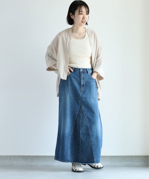 cepo（セポ）の「バンドカラー ドルマンスリーブシャツ（シャツ/ブラウス・レディース・ベージュ/オフホワイト/モカ/ブラウン・M）」の19枚目の写真