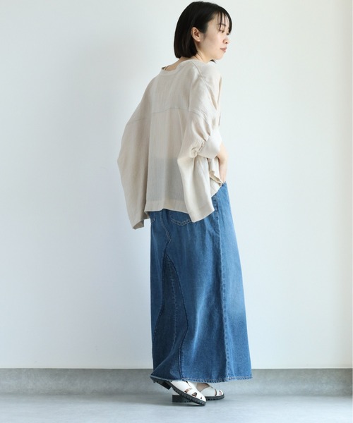 cepo（セポ）の「バンドカラー ドルマンスリーブシャツ（シャツ/ブラウス・レディース・ベージュ/オフホワイト/モカ/ブラウン・M）」の20枚目の写真