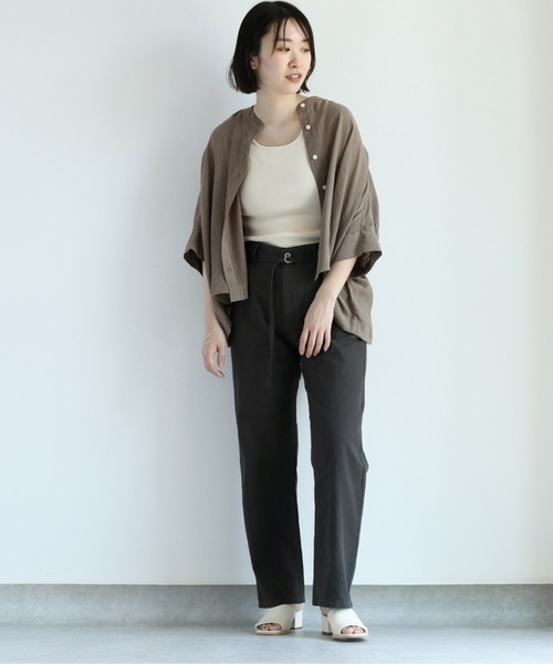 cepo（セポ）の「バンドカラー ドルマンスリーブシャツ（シャツ/ブラウス・レディース・ベージュ/オフホワイト/モカ/ブラウン・M）」の8枚目の写真