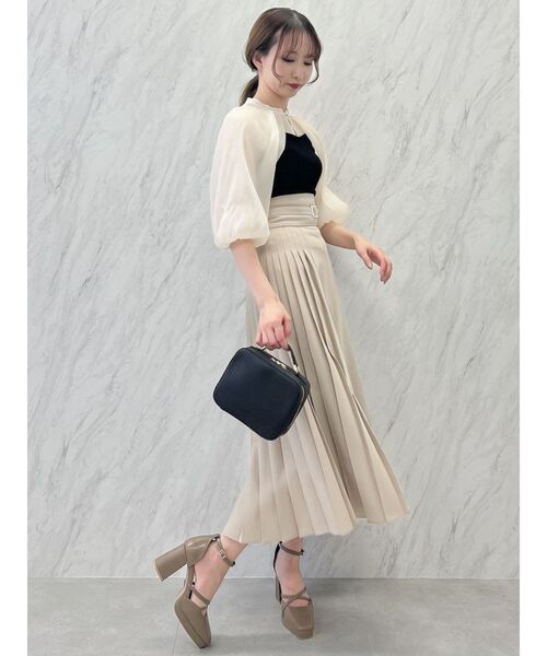 dazzlin（ダズリン）の「ケープバルーンシアートップス（Tシャツ/カットソー・レディース・ブラック/ネイビー/ブラウン・FREE）」の9枚目の写真