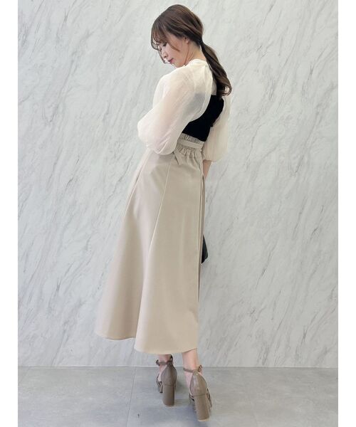 dazzlin（ダズリン）の「ケープバルーンシアートップス（Tシャツ/カットソー・レディース・ブラック/ネイビー/ブラウン・FREE）」の10枚目の写真