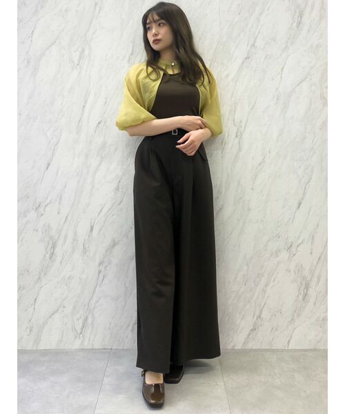 dazzlin（ダズリン）の「ケープバルーンシアートップス（Tシャツ/カットソー・レディース・ブラック/ネイビー/ブラウン・FREE）」の13枚目の写真