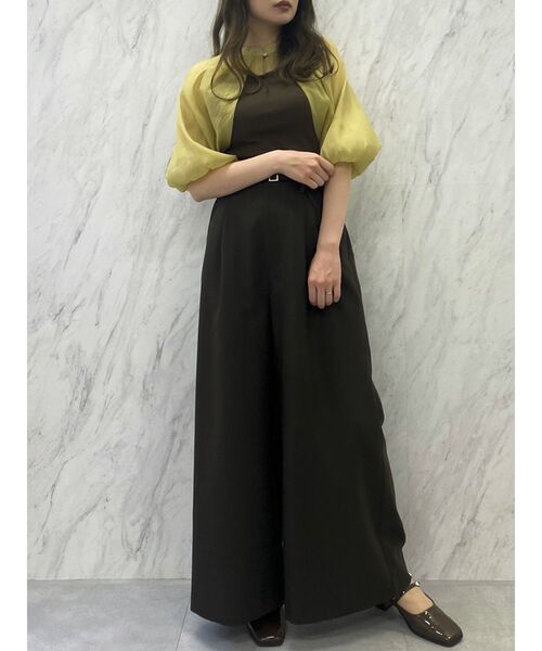 dazzlin（ダズリン）の「ケープバルーンシアートップス（Tシャツ/カットソー・レディース・ブラック/ネイビー/ブラウン・FREE）」の14枚目の写真