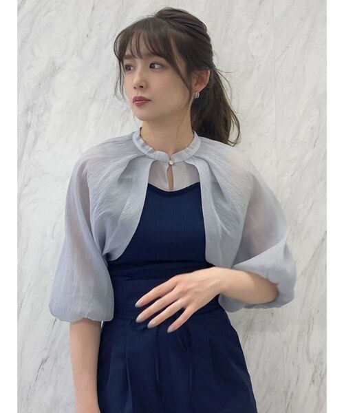 dazzlin（ダズリン）の「ケープバルーンシアートップス（Tシャツ/カットソー・レディース・ブラック/ネイビー/ブラウン・FREE）」の15枚目の写真