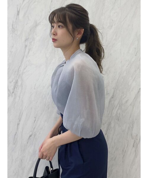 dazzlin（ダズリン）の「ケープバルーンシアートップス（Tシャツ/カットソー・レディース・ブラック/ネイビー/ブラウン・FREE）」の17枚目の写真