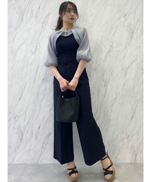 dazzlin（ダズリン）の「ケープバルーンシアートップス（Tシャツ/カットソー・レディース・ブラック/ネイビー/ブラウン・FREE）」の18枚目の写真