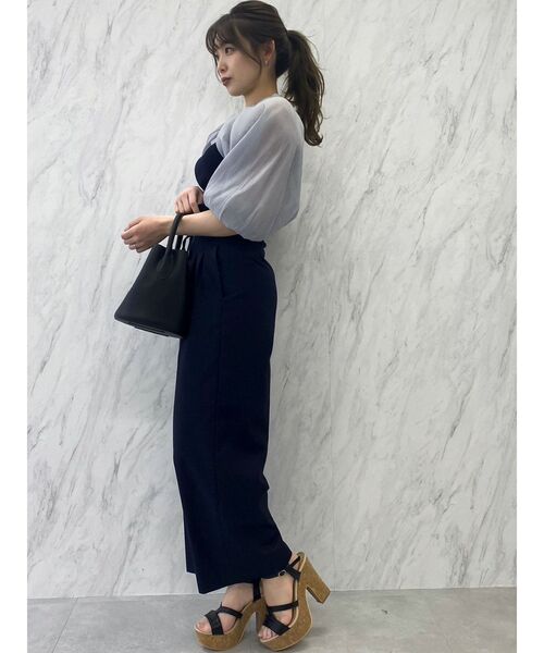 dazzlin（ダズリン）の「ケープバルーンシアートップス（Tシャツ/カットソー・レディース・ブラック/ネイビー/ブラウン・FREE）」の19枚目の写真