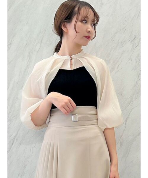 dazzlin（ダズリン）の「ケープバルーンシアートップス（Tシャツ/カットソー・レディース・ブラック/ネイビー/ブラウン・FREE）」の21枚目の写真