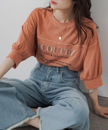 PUAL CE CIN | 【WEB限定】シリコン刺繍Tシャツ(Tシャツ/カットソー)