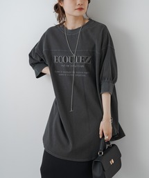 PUAL CE CIN | 【WEB限定】シリコン刺繍Tシャツ(Tシャツ/カットソー)