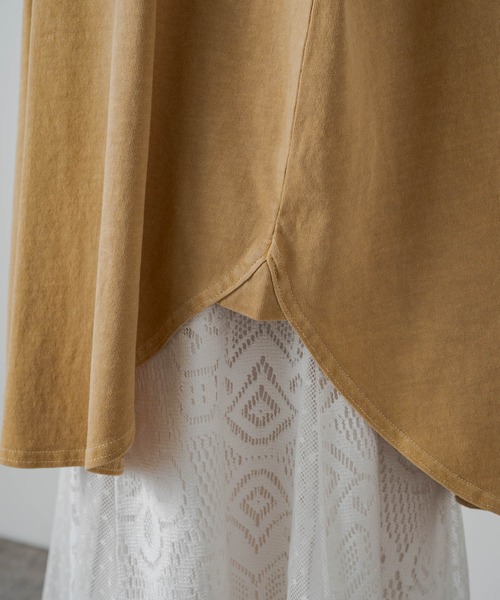 PUAL CE CIN（ピュアルセシン）の「【WEB限定】シリコン刺繍Tシャツ（Tシャツ/カットソー・レディース・イエロー/オレンジ/チャコール/ベージュ・FREE）」の17枚目の写真