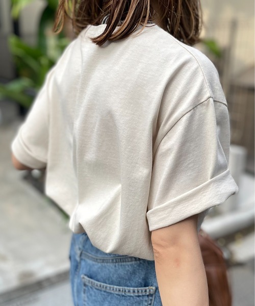 ビジュー付きTシャツ(Tシャツ/カットソー)|mi via loca ビジュー付きTシャツ(Tシャツ/カットソー)|mi via loca