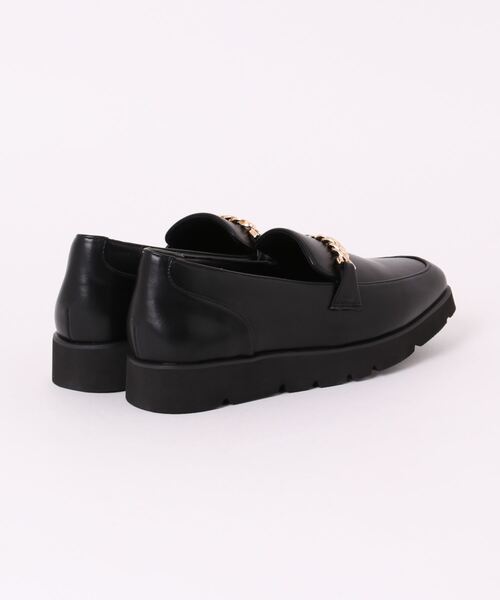 Elura（エルーラ）の「ふかふかFIT厚底ローファー（ローファー・レディース・ブラック/アイボリー・MEDIUM/LARGE）」の11枚目の写真