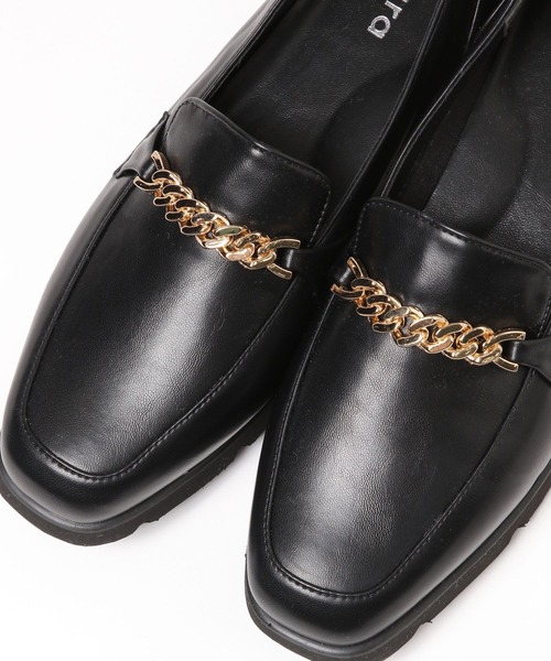 Elura（エルーラ）の「ふかふかFIT厚底ローファー（ローファー・レディース・ブラック/アイボリー・MEDIUM/LARGE）」の9枚目の写真