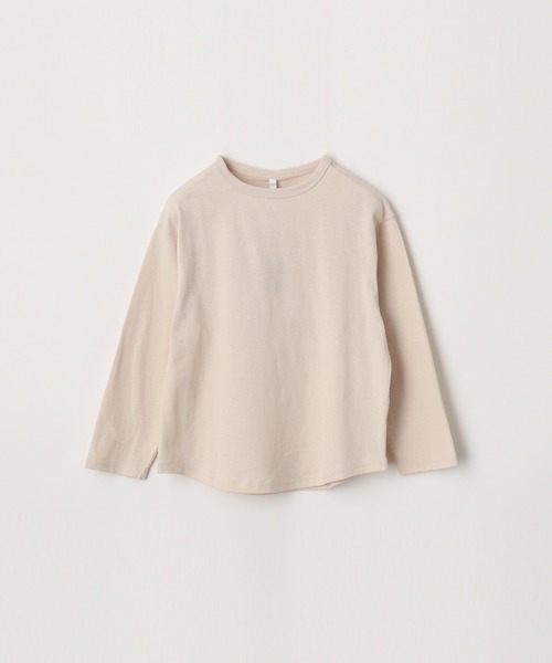 coca（coca）（コカ）の「キッズ ゆるシルエット長袖無地Tシャツ（Tシャツ/カットソー・キッズ・ブラウン/ラベンダー/アイボリー/ライトブルー・100/110/120/130/140）」の2枚目の写真