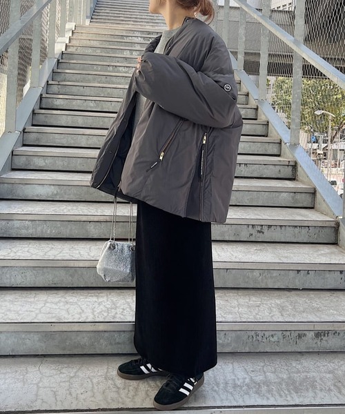 フレンチダックダウンサイドジップジャケット（ダウンジャケット