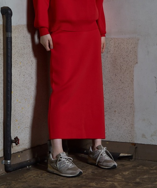 NOMINE（ノミネ）の「【セットアップ対応可】ラメプレーティングリバーシブルペンシルスカート（スカート・レディース・ブラック系その他/ベージュ/ブラウン/ネイビー/レッド/ブラック/ブラウン系その他・フリー）」の7枚目の写真