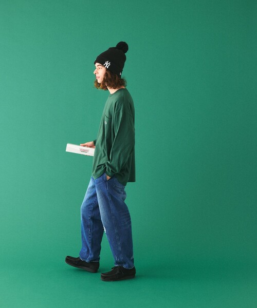 TOWNCRAFT(タウンクラフト)の「TOWN CRAFT/タウンクラフト 別注 ワンポイントクルーネック ロングスリーブ ポケットTシャツ(Tシャツ/カットソー・メンズ・アッシュグレー/ホワイト/ブラック/グリーン・SMALL/MEDIUM/LARGE)」の13枚目の写真