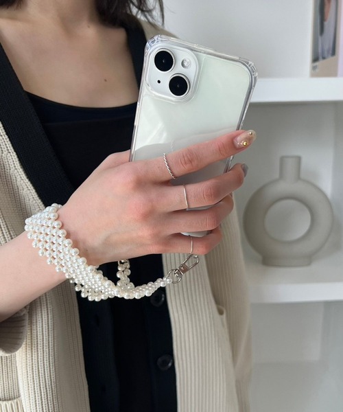 Me%（ミィパーセント）の「【ストラップシート付き】フラットアミハンドルストラップ  972650（スマホグッズ・レディース・シルバー/ゴールド/アイボリー・FREE）」の13枚目の写真