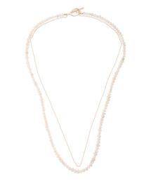 Te chichi | 淡水パール×ボールチェーンマンテルネックレス(ネックレス)