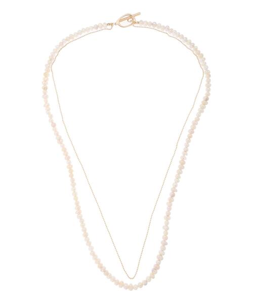 Te chichi（テチチ）の「淡水パール×ボールチェーンマンテルネックレス（ネックレス・レディース・オフホワイト・F）」の2枚目の写真